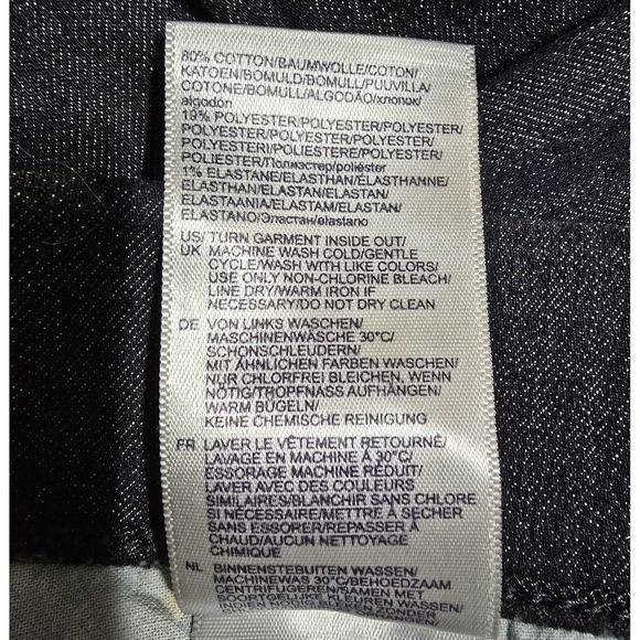 NYDJ Jeans Skinny Alina Pull-On Ankle With Side Slits Women's 4 Dark Blue Rinse - Picture 12 of 16